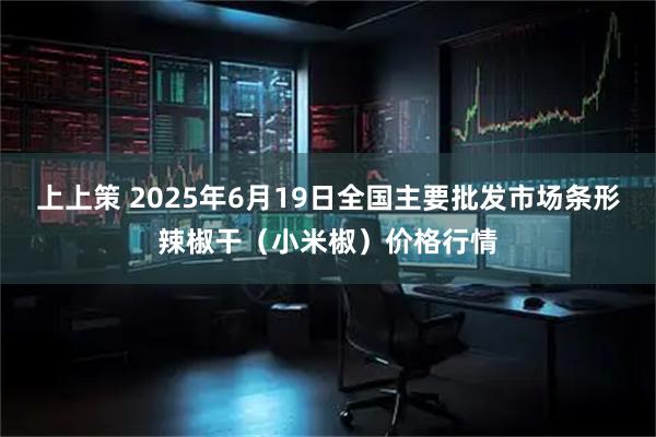 上上策 2025年6月19日全国主要批发市场条形辣椒干（小米椒）价格行情